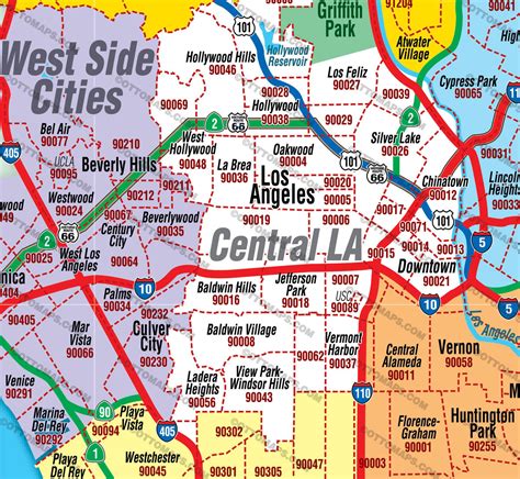 90015 zip code map.